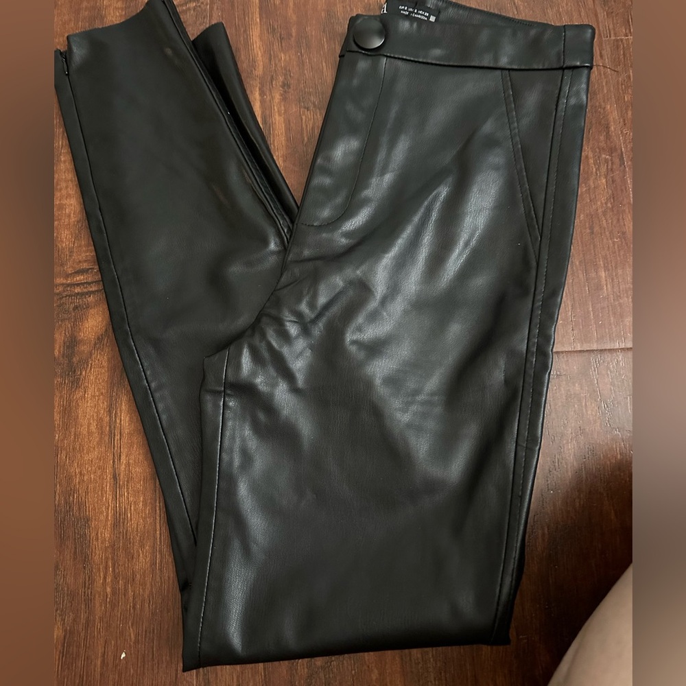 Zara faux leather leggings